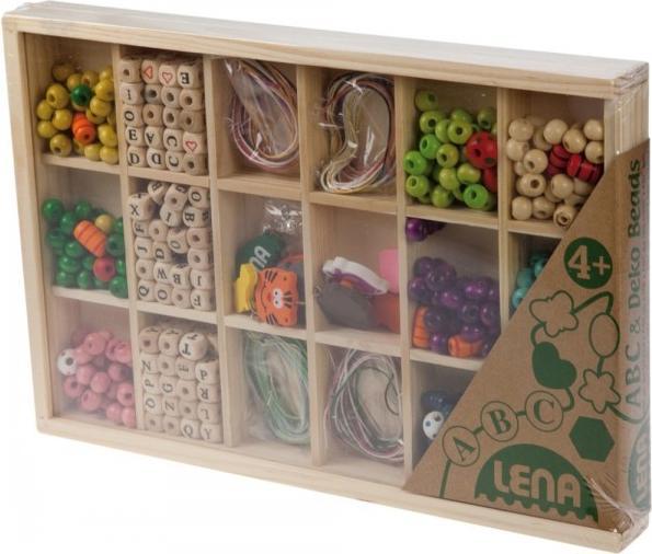 Actual product image Lena wooden beads and letters