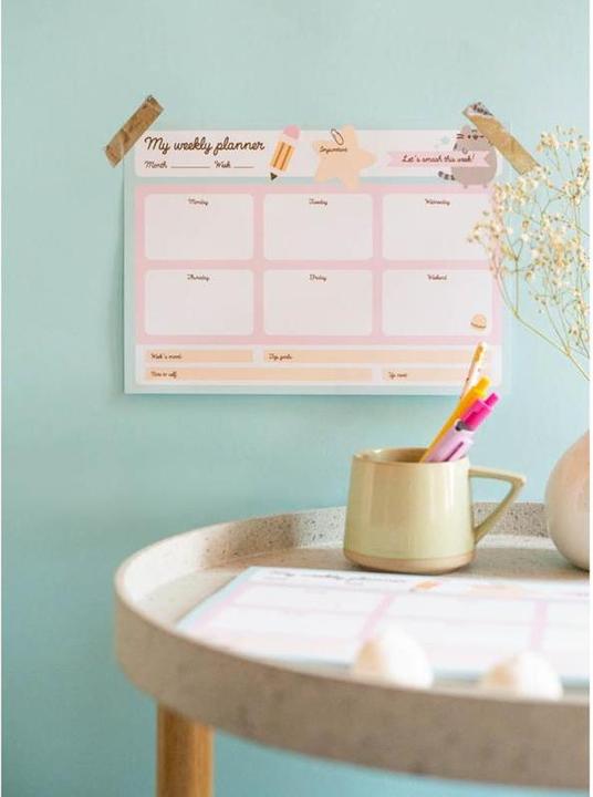 Actual product image Pusheen Foodie Collection Weekly Planner 54 pages A4 (A4)