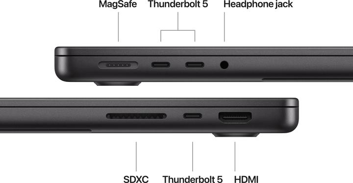 Immagine prodotto Apple MacBook Pro 14 - 2024 (14.20", M4 Max, 64 GB, 2000 GB, DE)