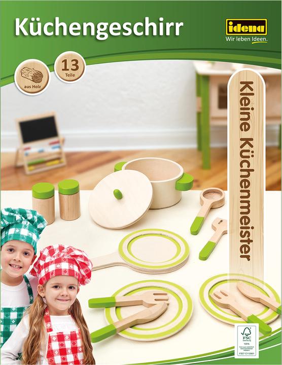Immagine prodotto Idena Utensili da cucina in legno 13 pezzi FSC100