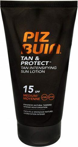Actual product image Piz Buin Tan & Protect Tan Intensifying Sun Lotion (Sun lotion, SPF 15, 150 ml, 150 g)