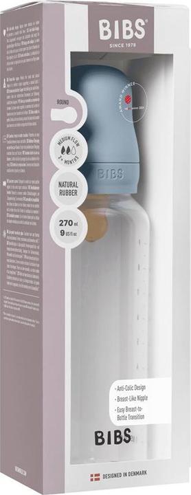 Immagine prodotto Bibs Bottiglia anticolica in silicone 270 ml a flusso medio per bambini blu (270 ml)