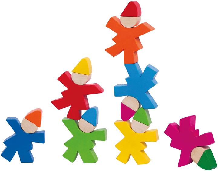 Actual product image Selecta Spielzeug Dwarf stack 7 pieces ** (German, English, French, Italian)