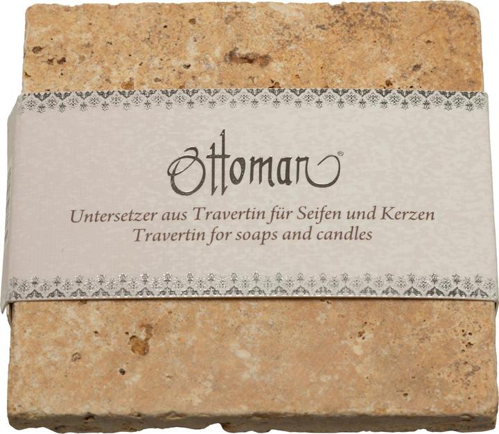 Produktbild Casativo 3er Set Seifenablagen aus Travertin, quadratisch