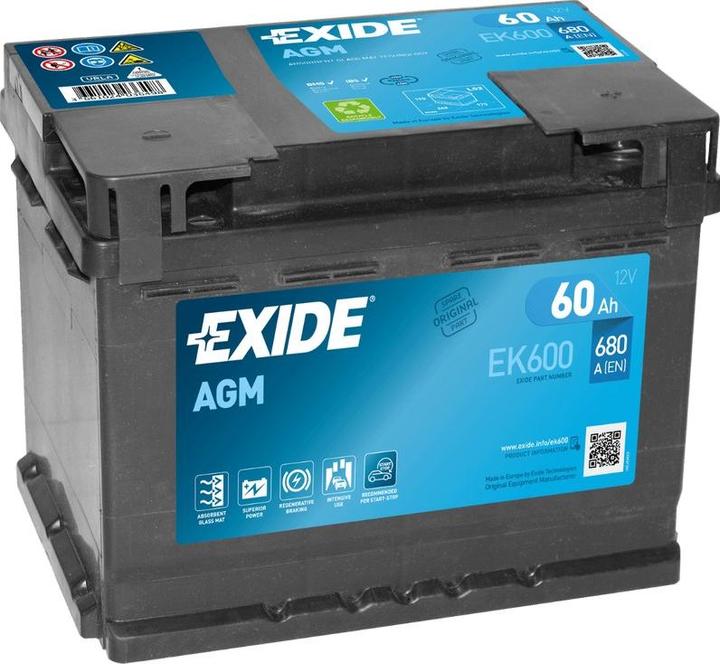 Produktbild Exide Start-Stop AGM (12 V, 60 Ah, 680 A)