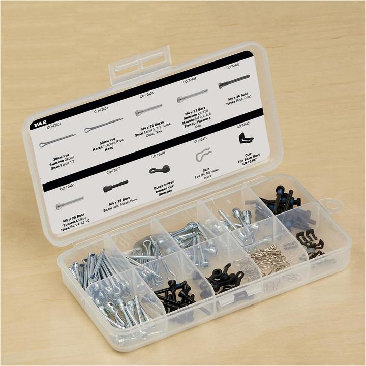 VAR Kit de sécurité pour frein à disque Supports de plaquettes de frein Boîte de tri