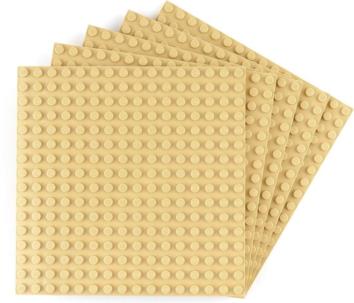 Produktbild LEGO 16x16 Bauplatte Beige - 2 Stück - Tan 91405 NEU (91405, LEGO Zubehör)