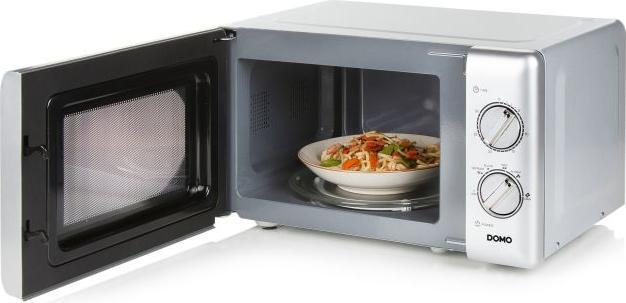 Actual product image Domo Microwave DO3020 20Liter silver with defrost function, 700Watt and timer (20 l)