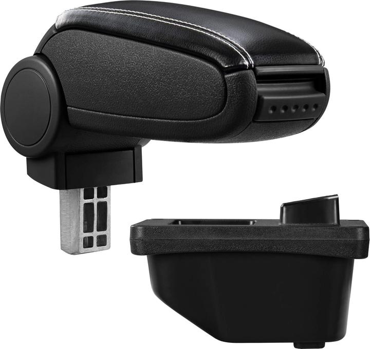 Image du produit Pro-Tec Accoudoir central Peugeot 308 I avec compartiment de rangement Similicuir noir avec coutures