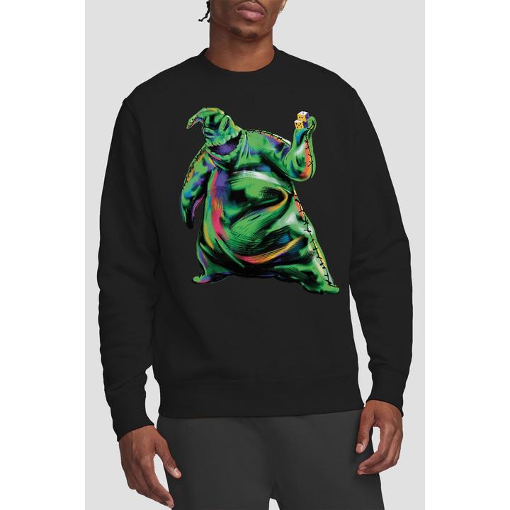Actual product image The Nightmare Before Christmas Unisex Adult Oogie Boogie Painted Sweatshirt (M)