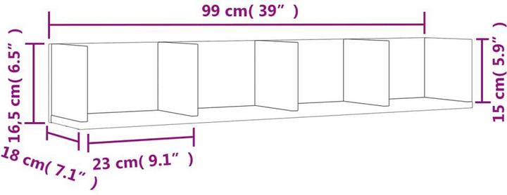 Immagine prodotto VidaXL Armadio a muro (99 x 18 x 16,5 cm)