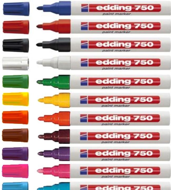 Produktbild Edding Paintmarker 750 (Multi, Weiss, 2 mm, 1 x)