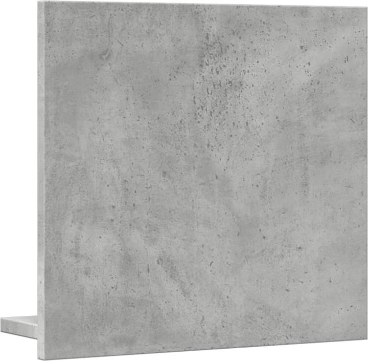 Produktbild VidaXL Badspiegel Wandspiegel Badezimmerspiegel Spiegel mit Ablage Betongrau (40 x 37 cm)
