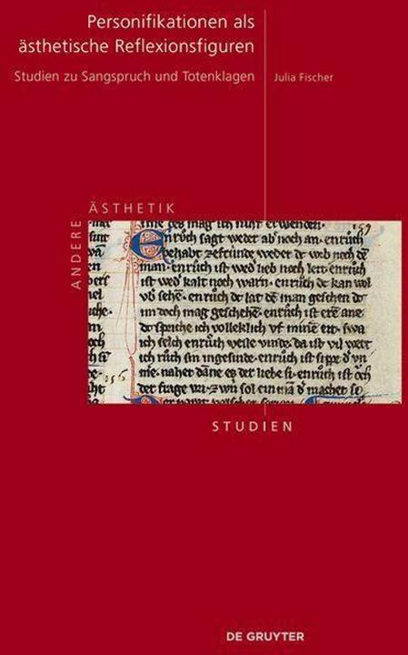 Image du produit Personifikationen als ästhetische Reflexionsfiguren (Allemand, Julia Fischer, Domaine de recherche spécial 1391 Autre esthétique, 2024)