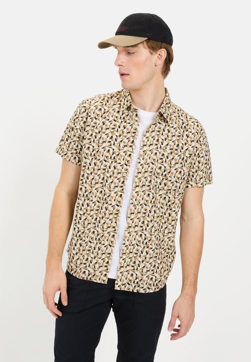 Actual product image Camel Active Kurzarmhemd mit Strukturmuster (L)