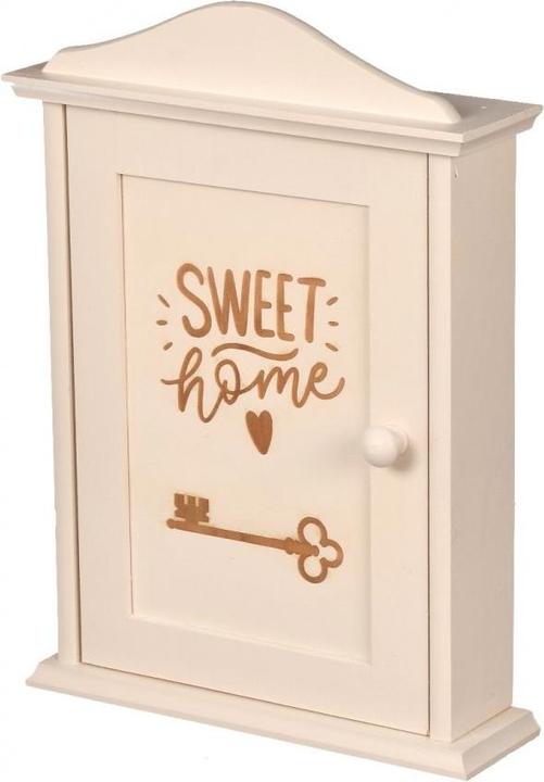 Actual product image Holzecke Wooden Key Box White with Engraving