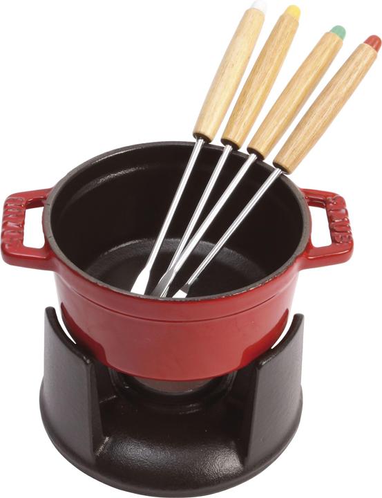 Actual product image Staub Mini fondue set 6 pieces (Chocolate fondue)