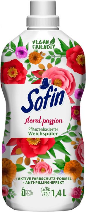 Produktbild Sofin veganer Weichspüler floral passion (70 Waschgänge, Flüssig)