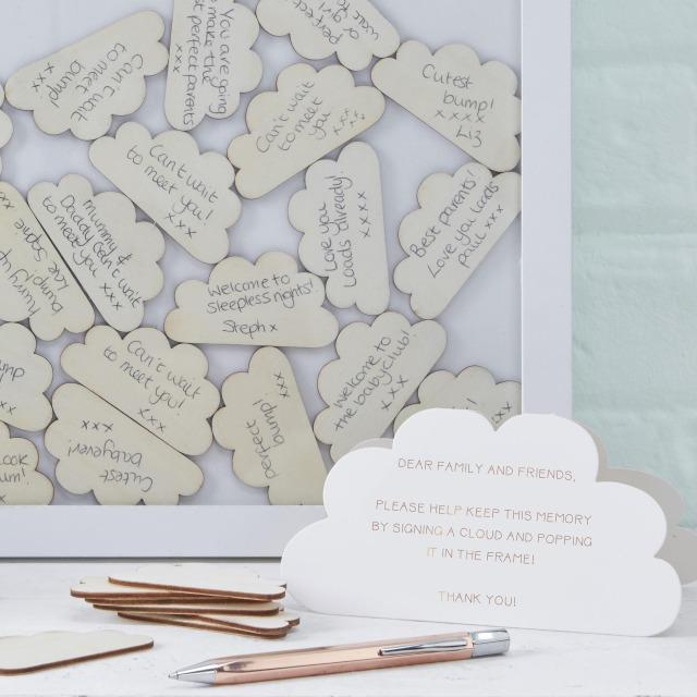 Actual product image Ginger Ray Wooden Baby Shower Guest Book