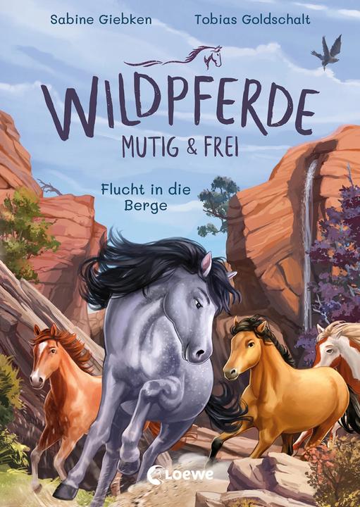 Produktbild Loewe Wildpferde - mutig und frei (Band 3) - Flucht in die Berge (Deutsch, Sabine Giebken, Tobias Goldschalt, Loewe Erstes Selberlesen, 2024)