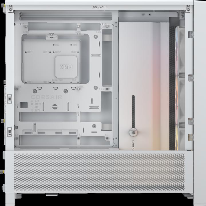 Produktbild Corsair 4000D FRAME RS ARGB WHT MID CASE (Mini-ITX, ATX, E-ATX, mATX)