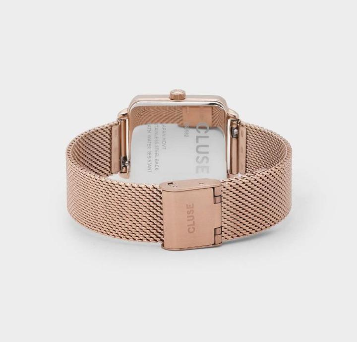 Actual product image Cluse La Tétragone Mesh Rosé (Analogue wristwatch, 28 mm)