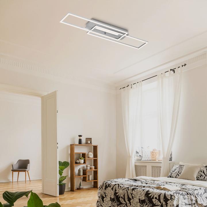 Actual product image Briloner LED ceiling light, brushed aluminum, LED/40W (4400 lm)