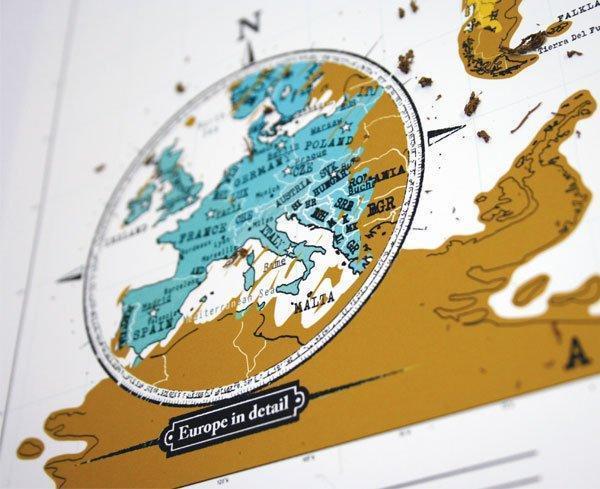 Produktbild Luckies Scratch Map (42 x 30 cm)