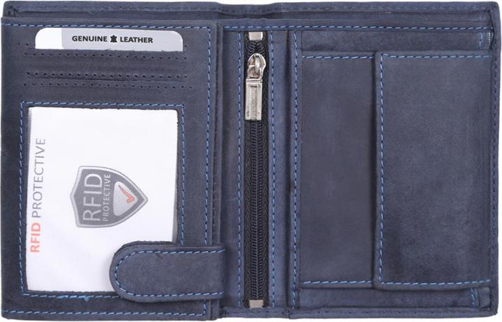 Actual product image Giorgio Carelli Unisex billfold with zip compartment. RFID