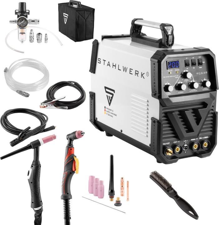 Actual product image Stahlwerk AC/DC TIG 200 CUT welding machine with MMA and integrated plasma cutter