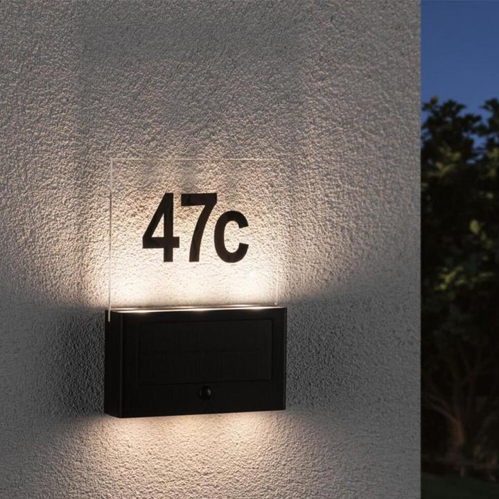 Produktbild Paulmann Solar Hausnummernleuchte (27 lm, IP44)