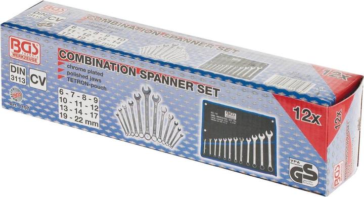 Produktbild BGS Maul-Ringschlüssel-Satz (22 mm, 8 mm, 10  mm, 14 mm, 11 mm, 7 mm, 12 mm, 19 mm, 17 mm, 20 mm, 13 mm, 6 mm, 9 mm)
