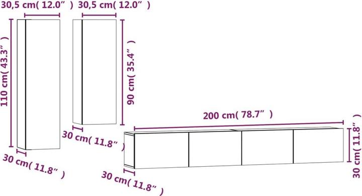 Image du produit VidaXL Sylas (30 x 30 x 110 cm)