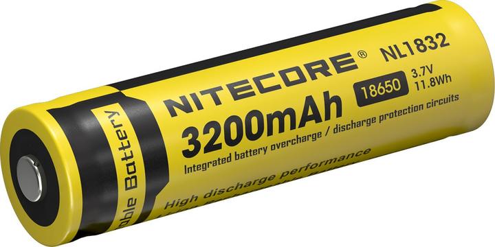 Actual product image Nitecore Li-Ion battery type 18650 - 3200mAh - NL1832 (1 pcs., 18650, 3200 mAh)