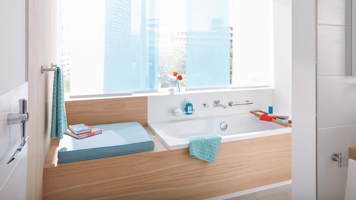 Actual product image tesa DRAAD shower basket incl. adhesive solution without drilling