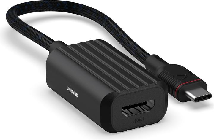 Actual product image Unisynk 10377 USB graphics adapter Black (USB-C, 5 cm)