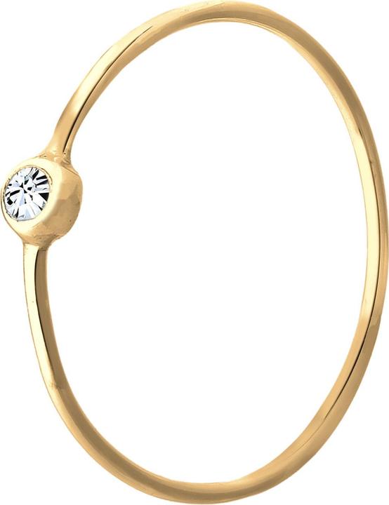 Produktbild Elli Ring Solitär Stapelring Kristall 925 Silber (58, 925 Silber)