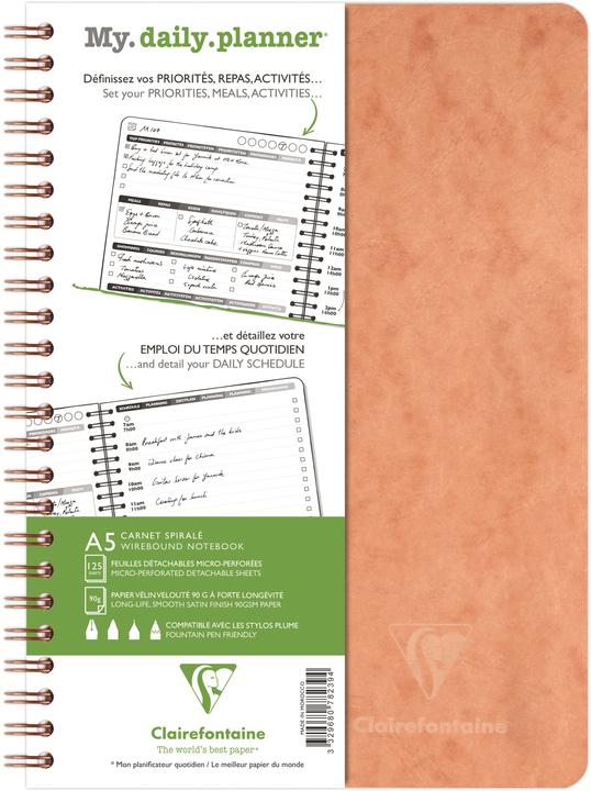 Nährwerte und Zutaten Biella CLAIREFON Agenda AgeBag undatiert 78239C my Daily 125 Blatt tabak A5 (A5)