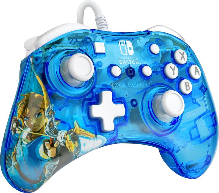 Actual product image PDP Rock Candy Wired Controller: Berry Brave Link (Switch OLED, Switch Lite, Switch)