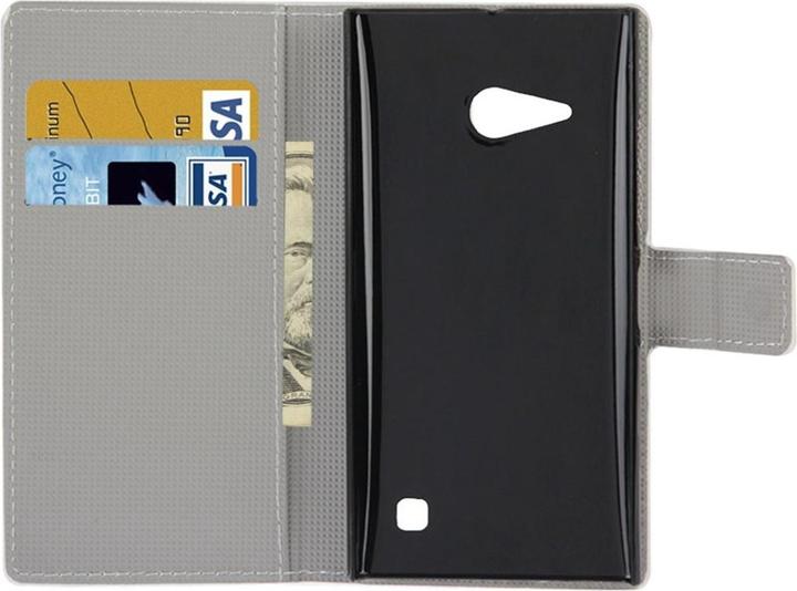 Produktbild König Design Handyhülle Tasche für Handy Nokia Lumia 730 Dicke Eule auf Ast (Nokia Lumia 730)