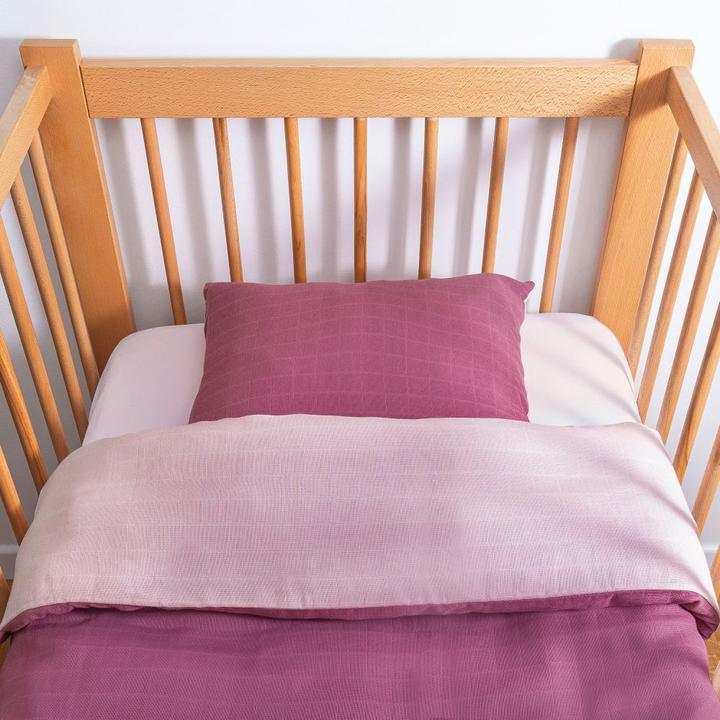 Produktbild Makian Babybettwäsche & Bettsets Wende-Bettwäsche Mull 80 x 80 / 35 x 40 cm - Orchidee (80 x 80 cm, 80 x 80 cm, 35 x 40 cm)