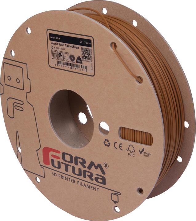 Produktbild Formfutura Filament PLA Matt Wüstensand 1.75mm 750g (PLA, 1.75 mm, 750 g, Braun)
