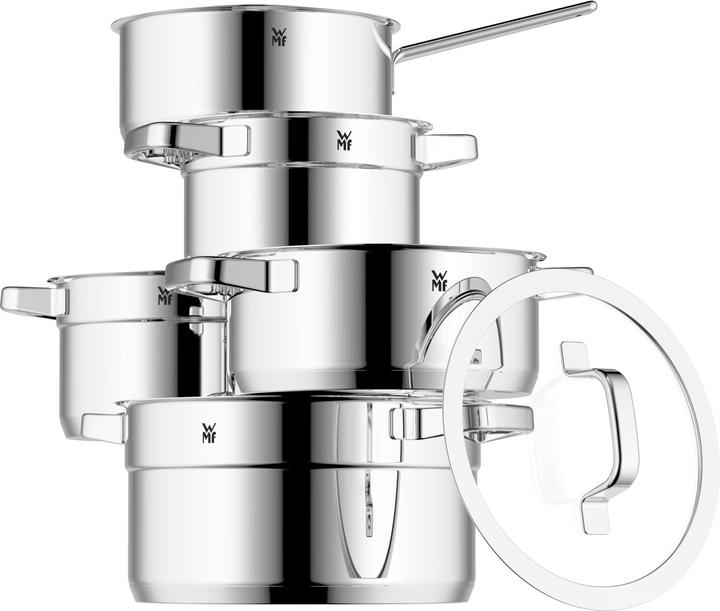 Produktbild WMF Compact Cuisine Topf-Set, 5-teilig (24 cm, Pfannenset + Topfset, Edelstahl)