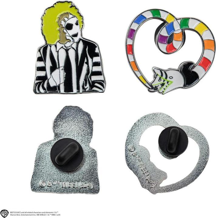 Actual product image Cinereplicas Beetlejuice pin badge 2-pack Sandworm