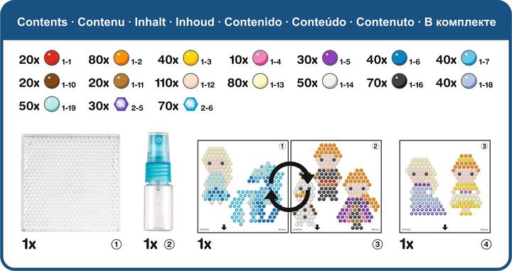 Actual product image Aquabeads The ice queen 2 figure set