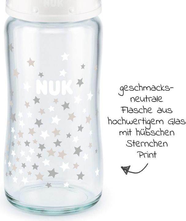Actual product image NUK First Choice + glass baby bottle (240 ml)