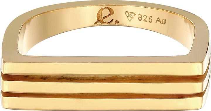 Actual product image Elli Rectangle, signet ring (52, 925 Silver)
