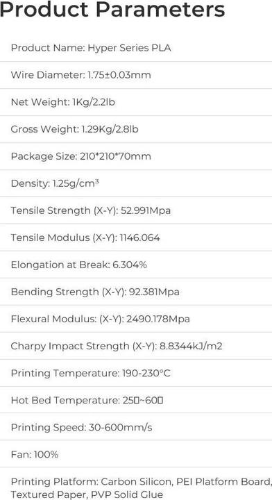 Image du produit Creality Hyper Vitesse (PLA, 1.75 mm, 1000 g, Rouge)