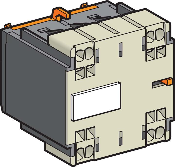 Actual product image Schneider Electric Auxiliary contact block 1 NO contact 1 NC contact