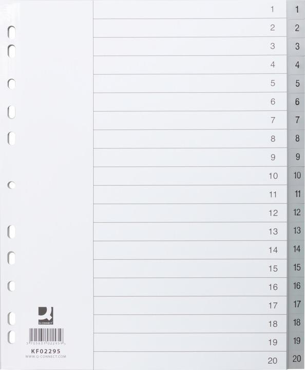 Image du produit Q-Connect Register Vollformat überbreit